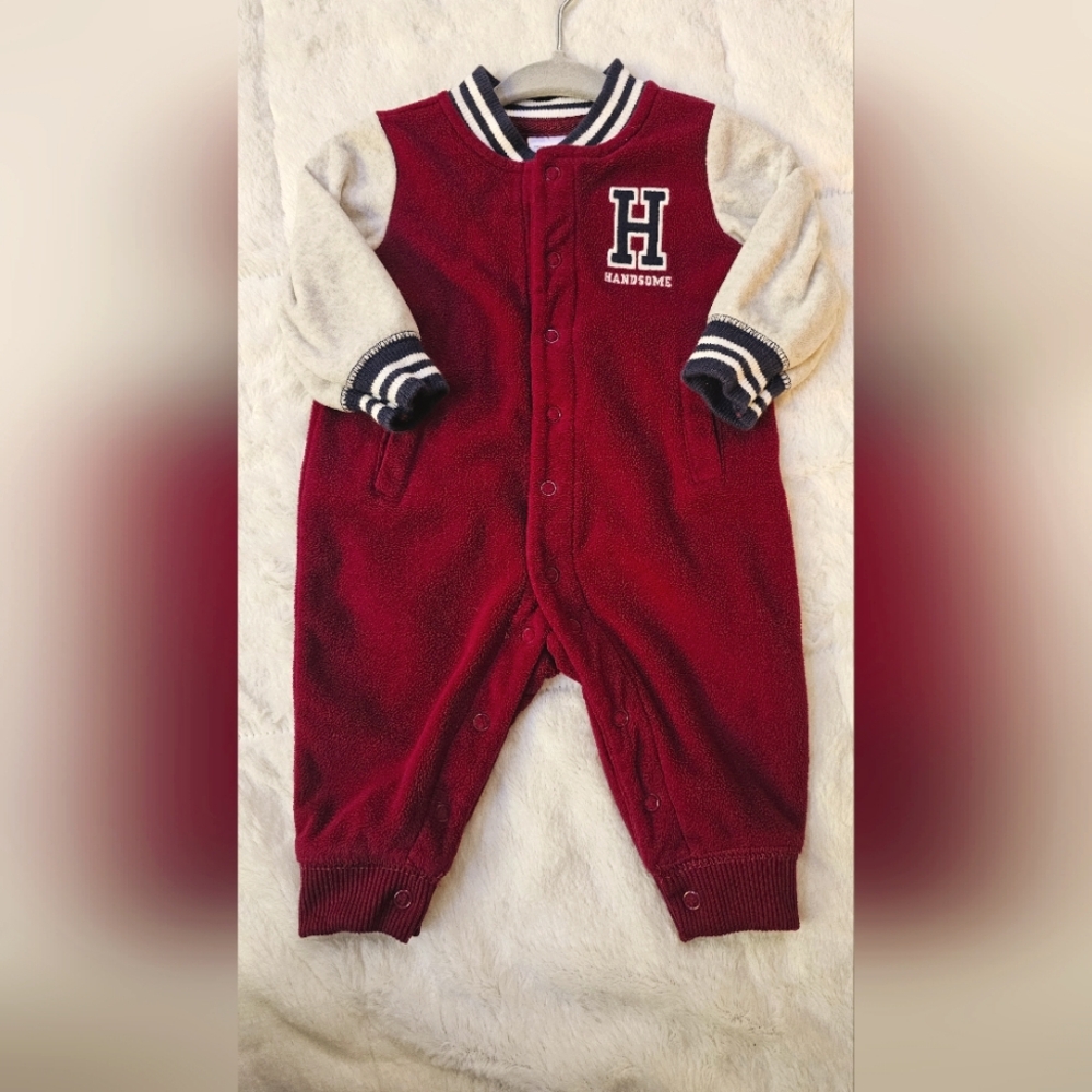 Carter's Handsome Fleece Button-Up 3M